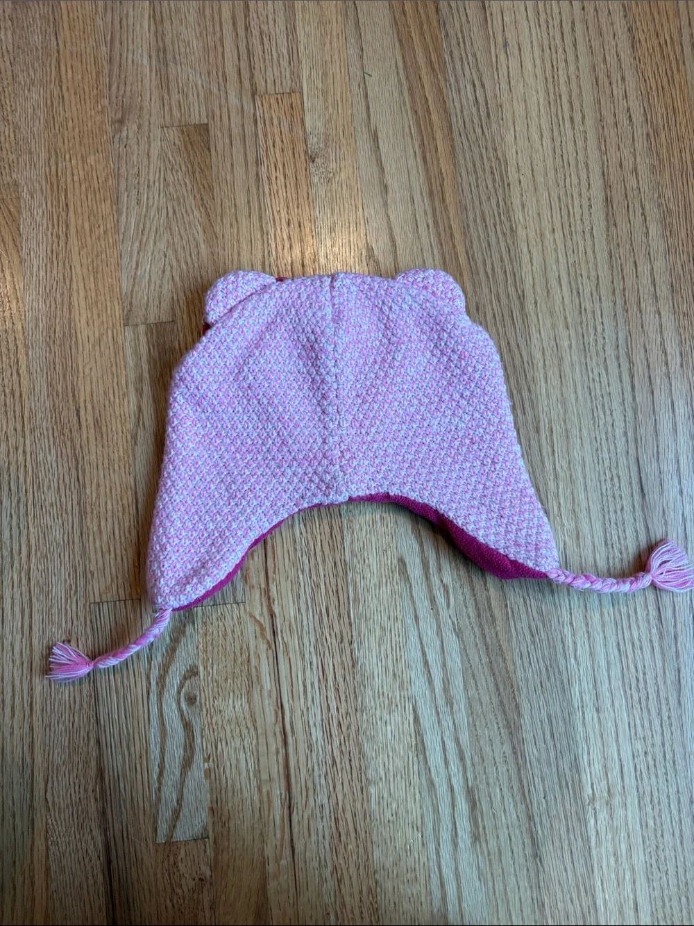 Hello Kitty girl’s Pink Kitty Earflap Beanie for Kids